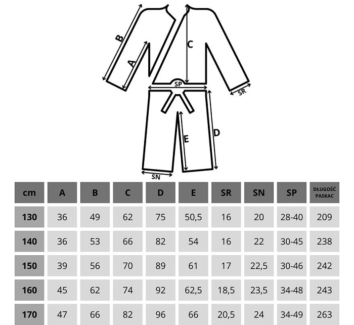 KIMONO ENERO JUDO AIKIDO 150CM MODRÉ