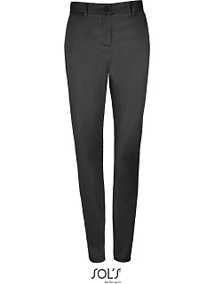 SOL'S Jared Women Dámské saténové elastické kalhoty 25.2918 black
