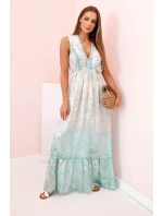 Dámské viskózové šaty s výšivkou mincovna