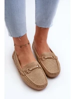 Dámské černé šněrovací mokasíny model 21659416 - Boto Dámské černé šněrovací mokasíny model 21659416 - Boto