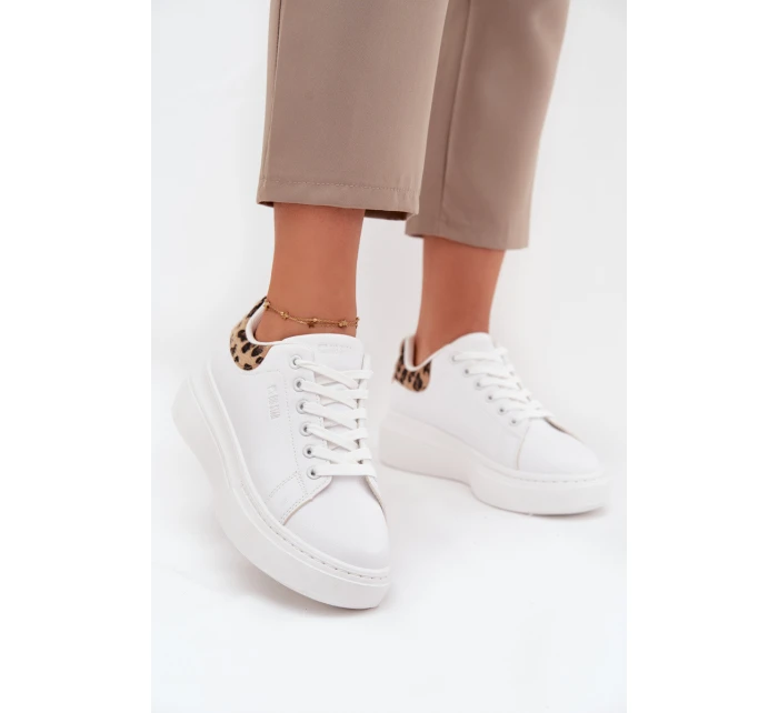 Dámské Tenisky Na Platformě Big Star model 21705702 Bílé Leopardí - Big Star Shoes Dámské Tenisky Na Platformě Big Star model 21705702 Bílé Leopardí - Big Star Shoes