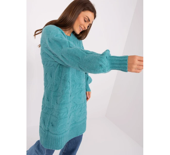 Sweter AT SW model 18884782 turkusowy - FPrice