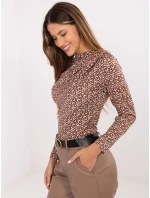 Bluzka IT BZ model 21441176 ciemny bezowy - FPrice Bluzka IT BZ model 21441176 ciemny bezowy - FPrice