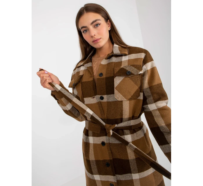 Dámský kabát LK PL  tmavě lila model 17761044 - FPrice