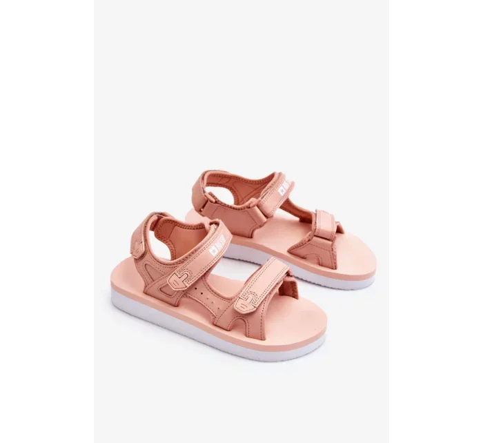 Dámské sportovní sandály na platformě Big Star LL274788 Růžové