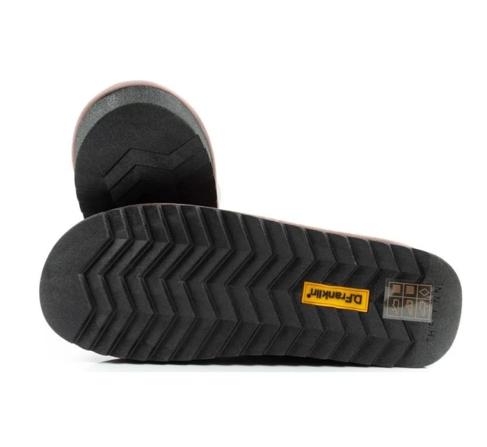 D.Franklin sněhule dámské zimní módní zateplené boty rose gold dámské