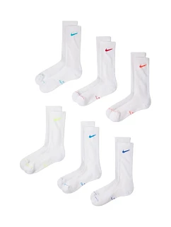 Nike Everyday Elevated ponožky 6 párů bílé HQ8021 906