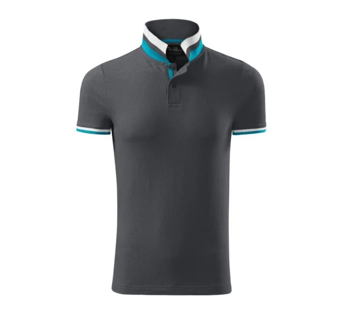 Malfini Collar Up M MLI-25683 světle antracitová polokošile