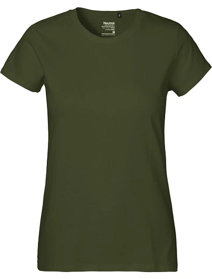 Neutral O 80001 Dámské tričko z těžké bio bavlny 77.8001 military Neutral O 80001 Dámské tričko z těžké bio bavlny 77.8001 military