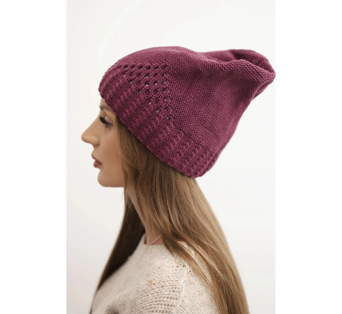 Čepice s rolováním Magda K293 camel