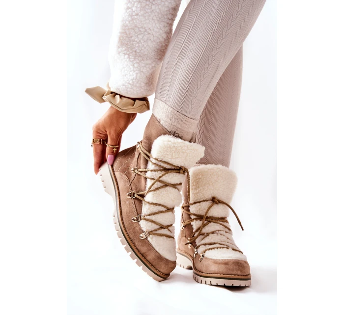 Zateplené boty Trapper Béžove model 21569580 - Boto