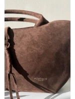 Kabelka z eko semiše čokoládová Ivonira Kabelka z eko semiše čokoládová Ivonira