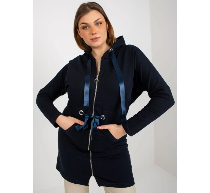 Dámská mikina EM BL HW 20 464.02P tmavě modrá - FPrice Dámská mikina EM BL HW 20 464.02P tmavě modrá - FPrice