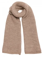 model 21417250 Žebrovaná šála béžová - Moe