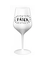 PÁTEK - bílá nerozbitná sklenice na víno 470 ml PÁTEK - bílá nerozbitná sklenice na víno 470 ml