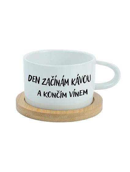 DEN  A  bílý hrníček 200 ml model 22040052 - Giftela