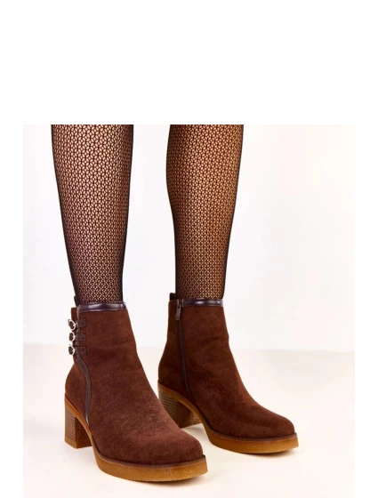 Boty na podpatku model 219643 Solea Boty na podpatku model 219643 Solea