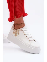 Dámské tenisky s ozdobou Bílé Celedria