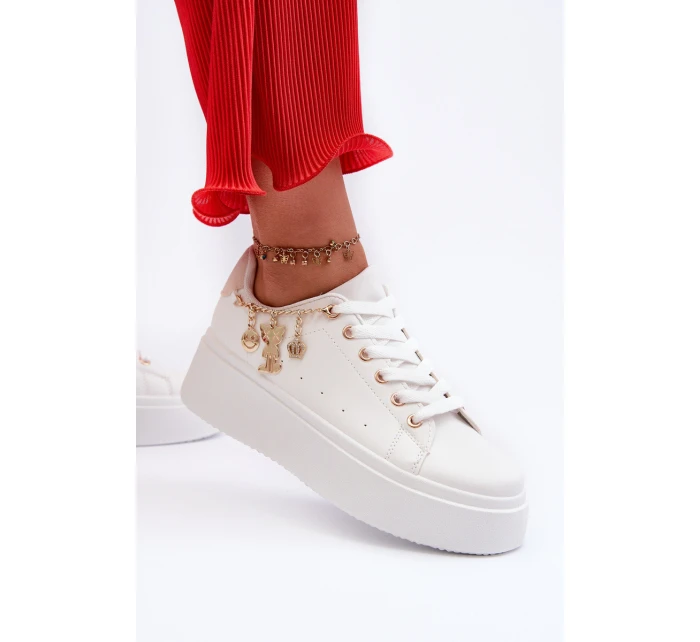 Dámské tenisky s ozdobou Bílé Celedria