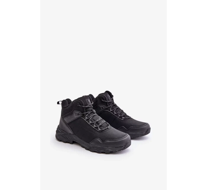 Zateplené Lehká Pánská Trekingová Obuv McBraun Černá Zateplené Lehká Pánská Trekingová Obuv McBraun Černá