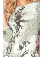 Dámské šaty se zipy s  khaki Khaki  model 15042369 - numoco