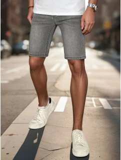 Pánské krátké džíny tmavě šedé FashionStreet SX2351