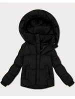 Černá oversize dámská bunda pro přechodné období model 21422893 - S'WEST