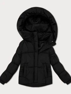 Černá oversize dámská bunda pro přechodné období model 21422893 - S'WEST