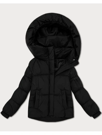 Černá oversize dámská bunda pro přechodné období model 21422893 - S'WEST