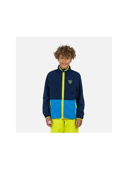 Jr model 21453292 Fleece mikina námořnická modrá - Rossignol