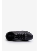 Nízké pánské tenisky z ekologické kůže Big Star NN174284 černé Nízké pánské tenisky z ekologické kůže Big Star NN174284 černé