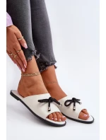 Dámské sandály z eko kůže Big Star NN274067 Bílé Dámské sandály z eko kůže Big Star NN274067 Bílé