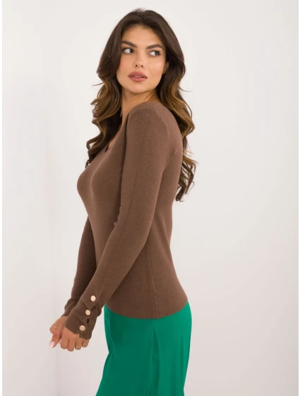 Sweter AT SW model 20493502 brązowy - FPrice