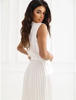 Sukienka IT SK model 22084284 ecru - FPrice Sukienka IT SK model 22084284 ecru - FPrice