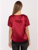 Bluzka MI BZ model 21786415 bordowy - FPrice Bluzka MI BZ model 21786415 bordowy - FPrice