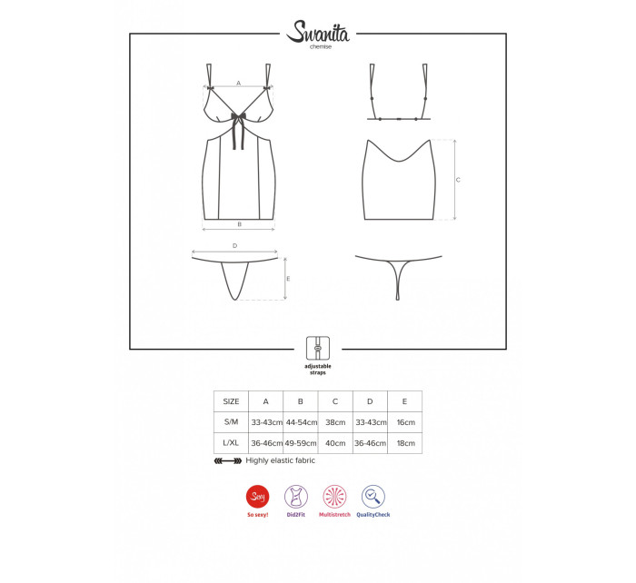 Košilka Swanita chemise - Obsessive