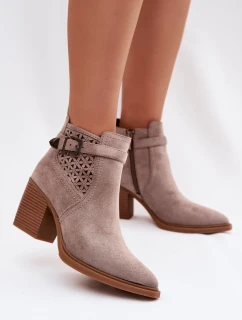 Boty na podpatku  model 224702 Step in style