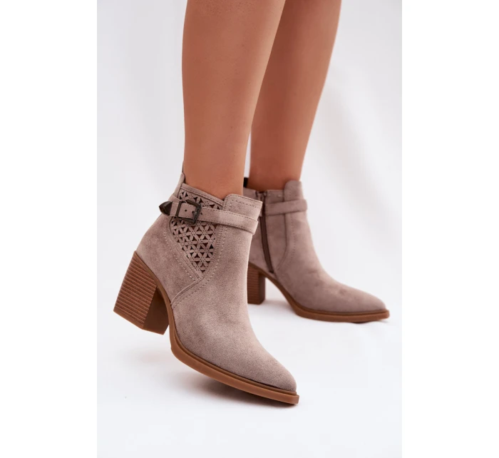 Boty na podpatku  model 224702 Step in style