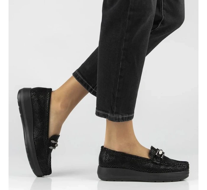 Skórzane damskie na czarne Filippo model 22087071 - Hikvision