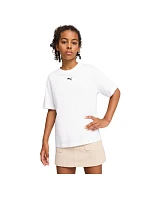 Dětské tričko Puma Ess Centered Cat Logo Boxy Tee, bílé, 685131 02