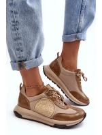 Kůže Sportovní Boty Na Platformě model 21636052 - Maciejka