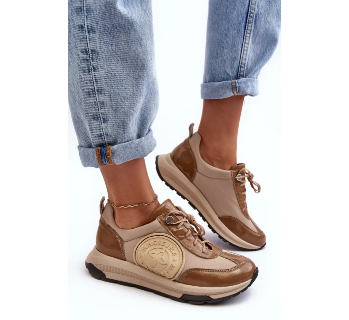 Kůže Sportovní Boty Na Platformě model 21636052 - Maciejka