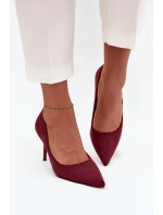 Dámské lodičky s eko bordové model 21711438 - Boto