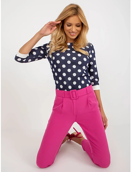 Spodnie DHJ SP model 18605127 ciemny różowy - FPrice