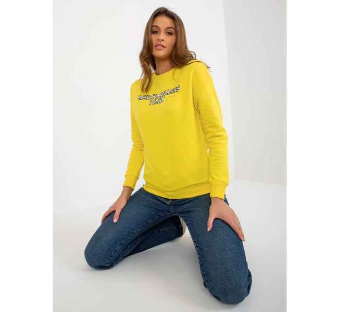 Dámská mikina MA BL 2202032 .82 žlutá - FPrice Dámská mikina MA BL 2202032 .82 žlutá - FPrice