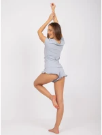 Pyžamo RV PI 7683.58 světle šedá