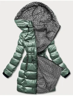 METALICZNA KURTKA DWUSTRONNA DAMSKA ZIELONA model 21245530 - S'WEST