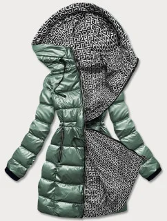 METALICZNA KURTKA DWUSTRONNA DAMSKA ZIELONA model 21245530 - S'WEST
