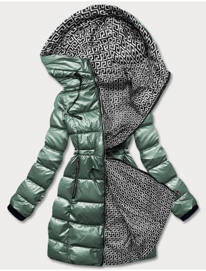 METALICZNA KURTKA DWUSTRONNA DAMSKA ZIELONA model 21245530 - S'WEST