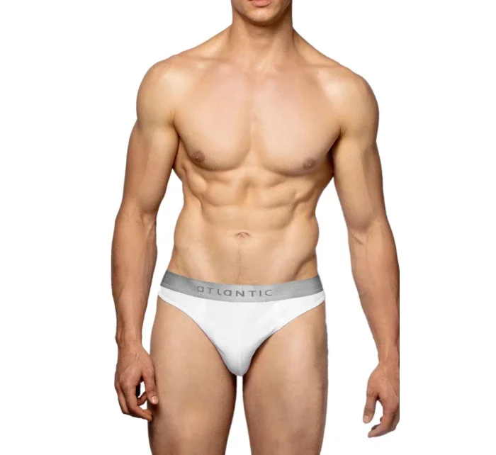 Pánské slipy 2 pack 013 white - Atlantic